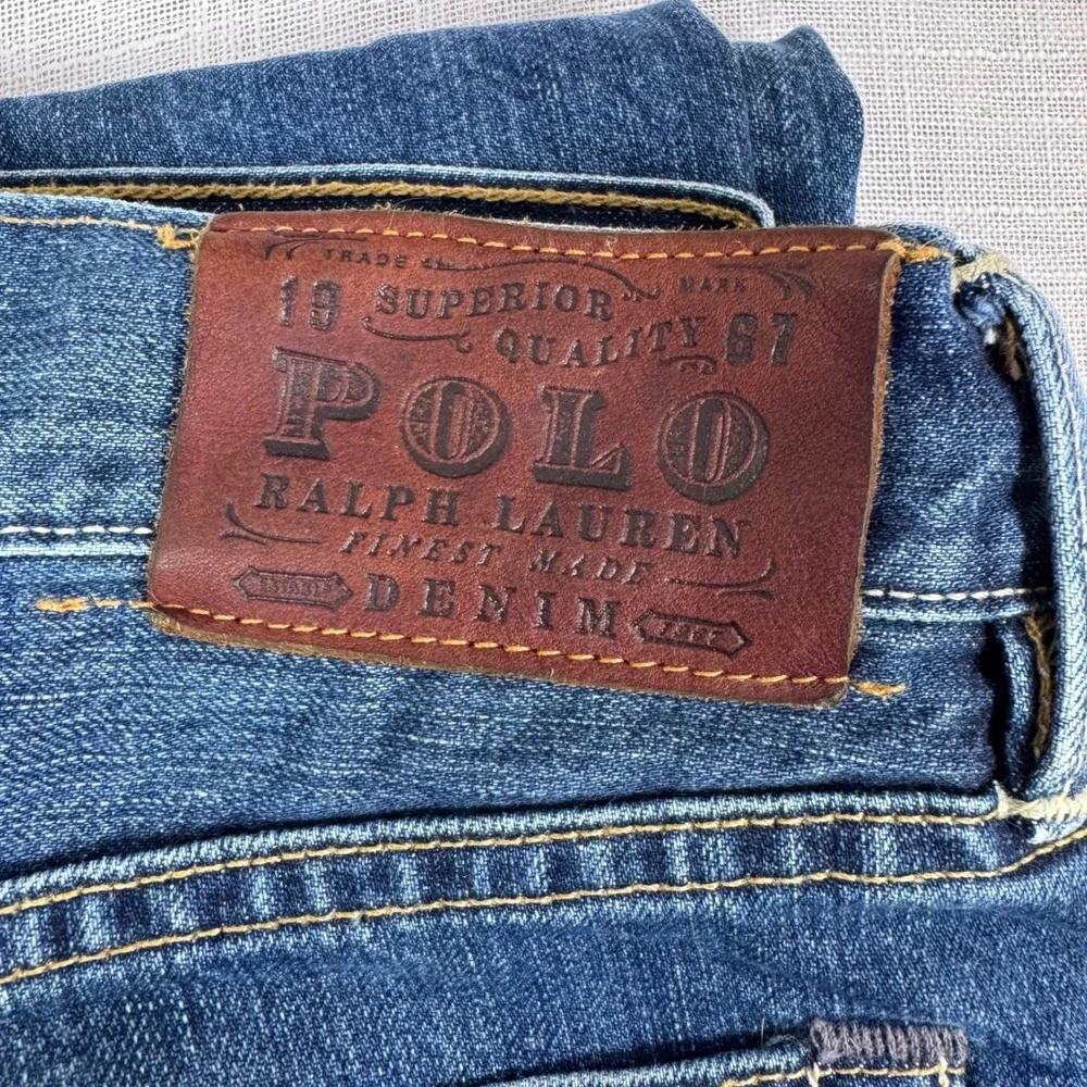 Polo Ralph Lauren Classic 867 Blue Denim Jeans 34x32 Medium Wash Preppy Heritage